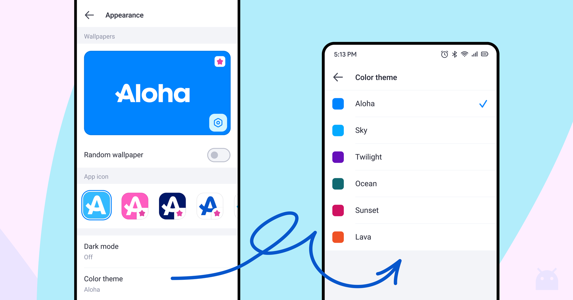 We’ve just added a fun new feature that lets you change the color theme and customize your Aloha Browser