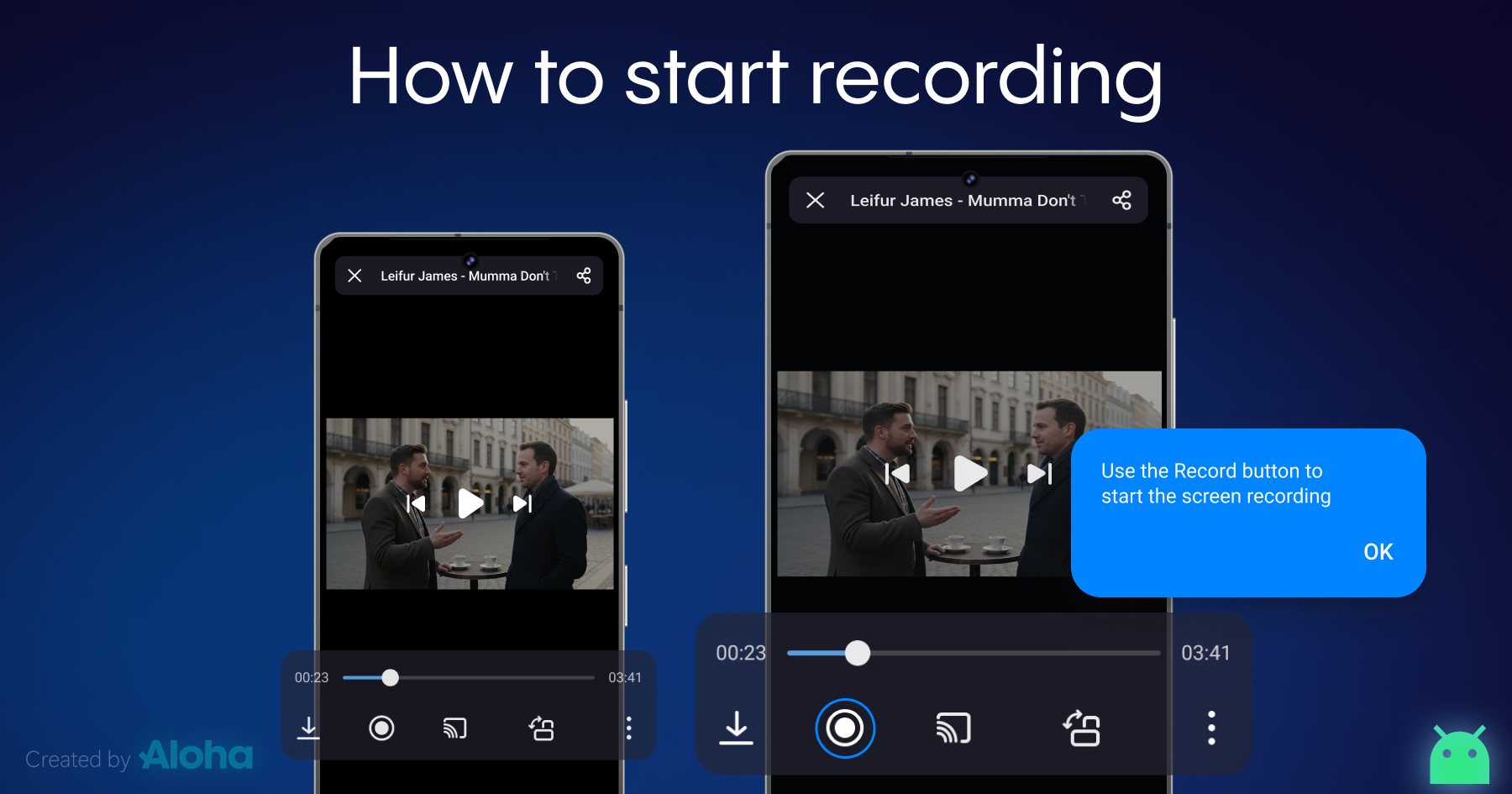 How to Record Your First Stream in Aloha Browser for Android