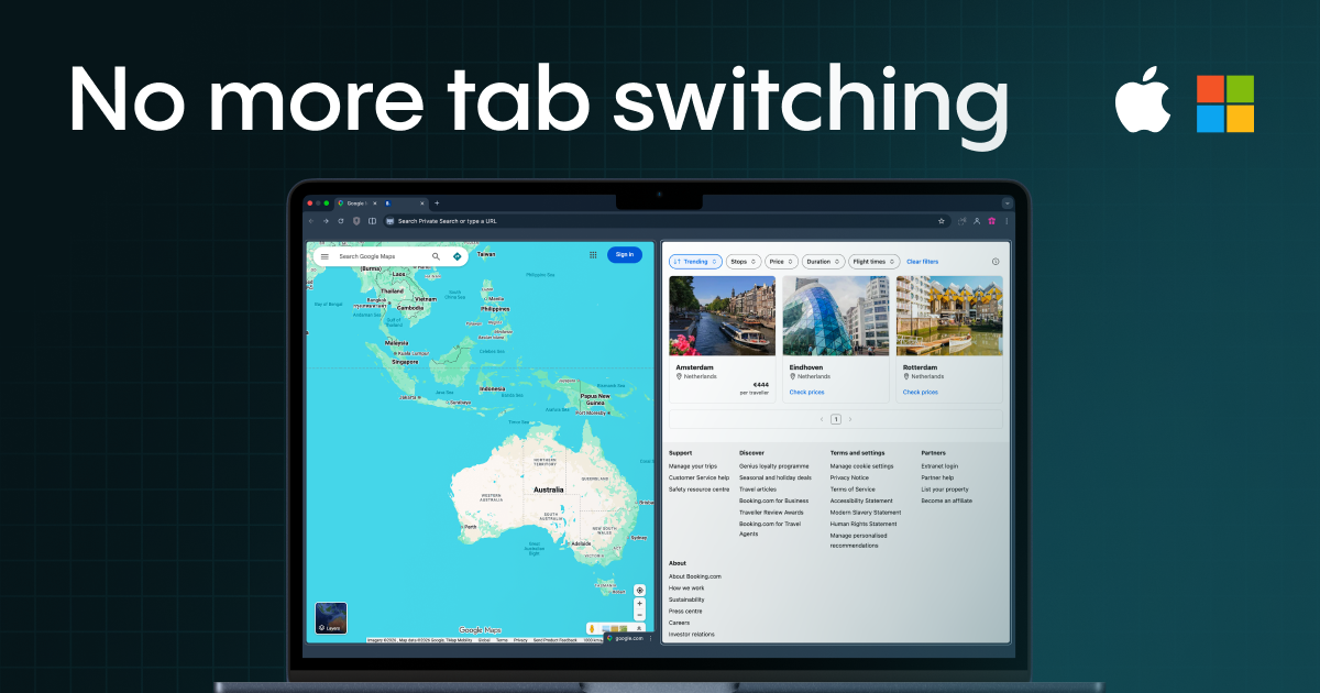 Use Split View for translation or rewriting tasks