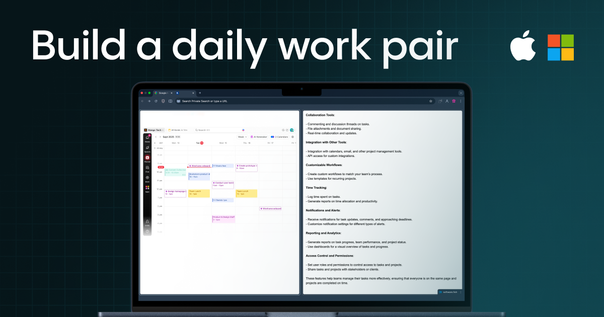 Optimize reading on one tab and create documents on another