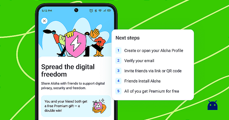 Unlock Premium for Free with Aloha Browser’s New Android Referral Program!