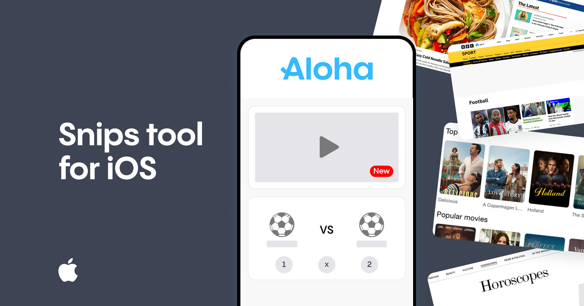 Take Back Control of the Web with Snips by Aloha Browser for iOS
