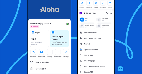 Discover the New Bottom Menu in the Aloha Browser for Android