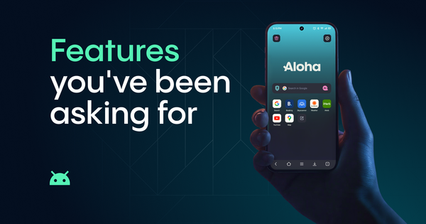 Meet the updated design and new themes in the Aloha Browser for Android!